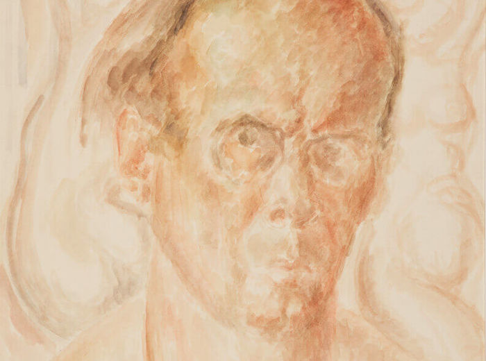 Lionel LeMoine FitzGerald, Autoportrait (buste), v. 1945