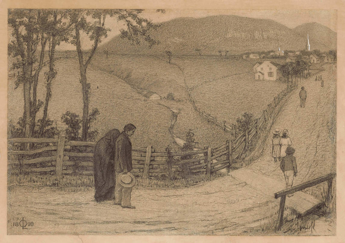 Art Canada Institute, Ozias Leduc, Road to the Church (Saint-Hilaire), 1899