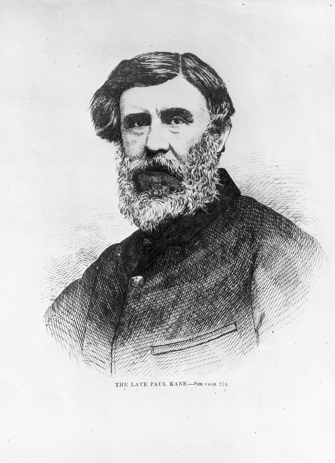 Art Canada Institute, Paul Kane, A newspaper portrait of the late Paul Kane, 1871