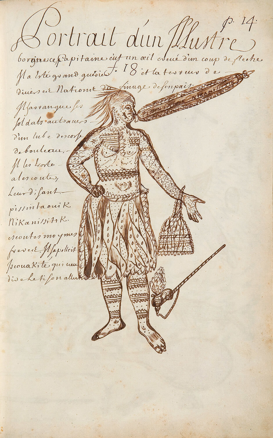 Louis Nicolas, Portrait of a Famous One-eyed Man, n.d.