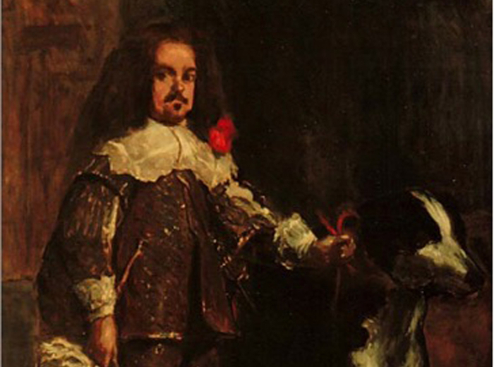 Copie d’après le « Portrait d’un nain avec un chien » de Velázquez