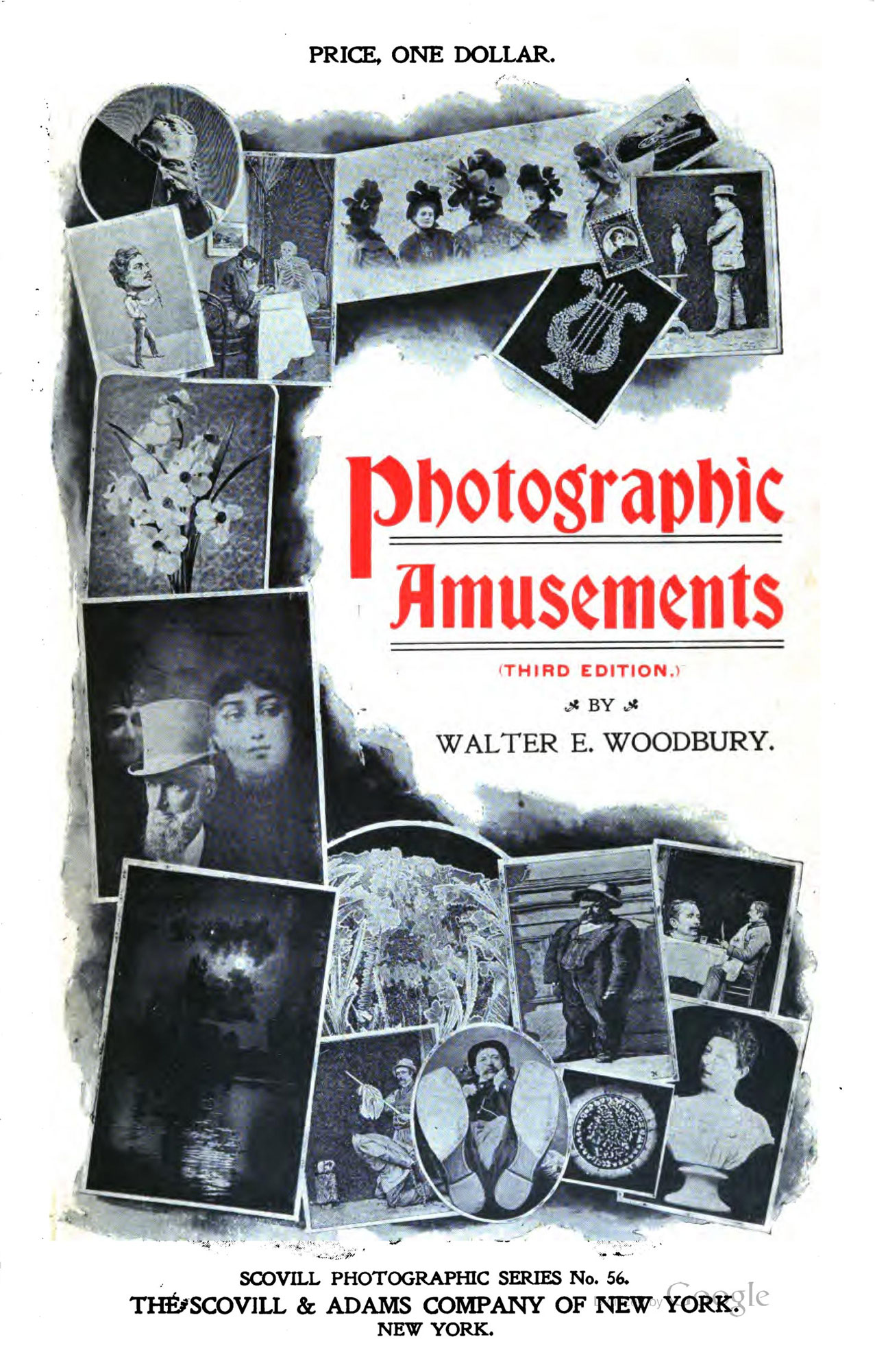 Cover page of the 3rd edition of Photographic Amusements, 1898.