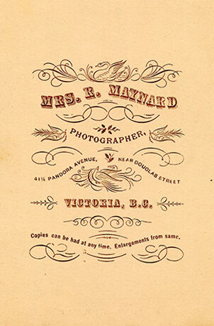 Stamped verso of one of Maynard’s photos.