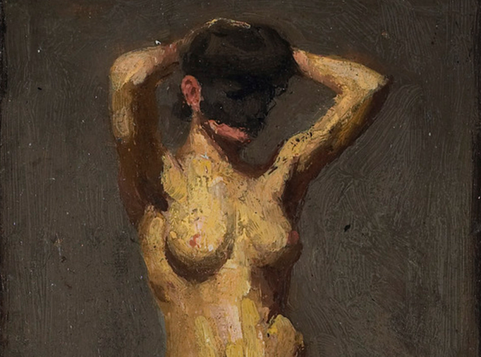 Study of a Women with Arms on Head