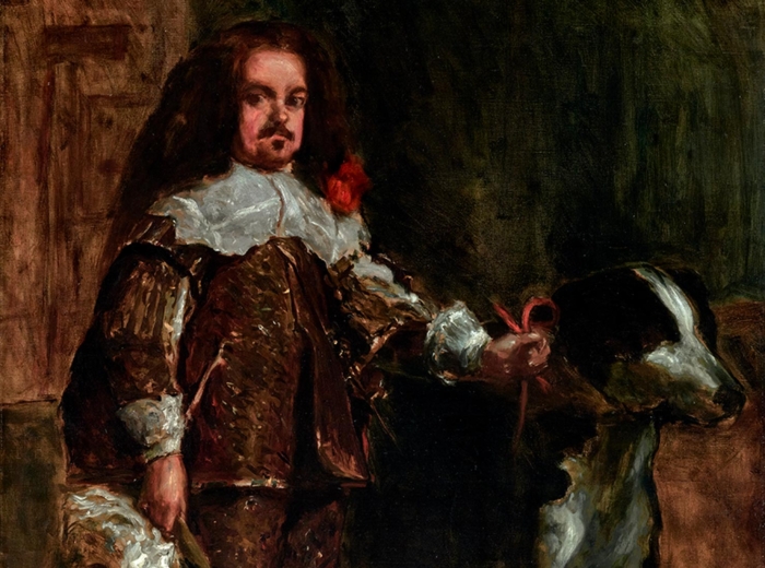 Copy after Velázquez: “Portrait of a Dwarf with a Dog