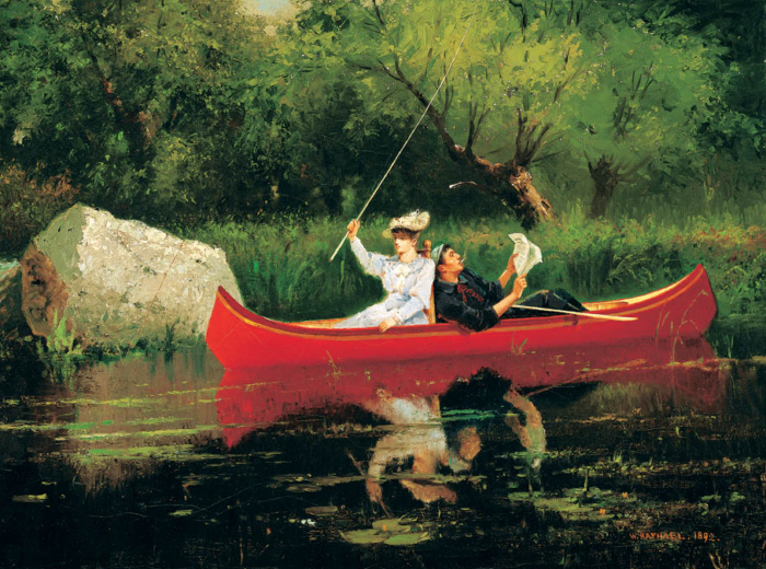 William Raphael, With the Current, 1892