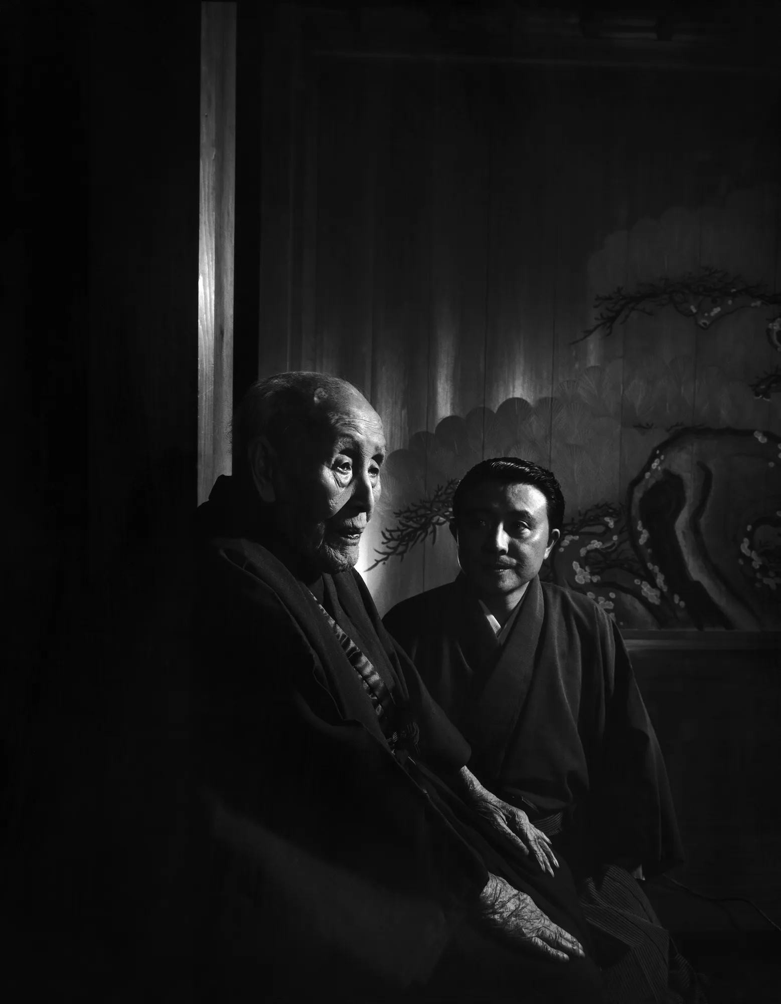 Roppeita Kita, with grandson Nagayo Kita