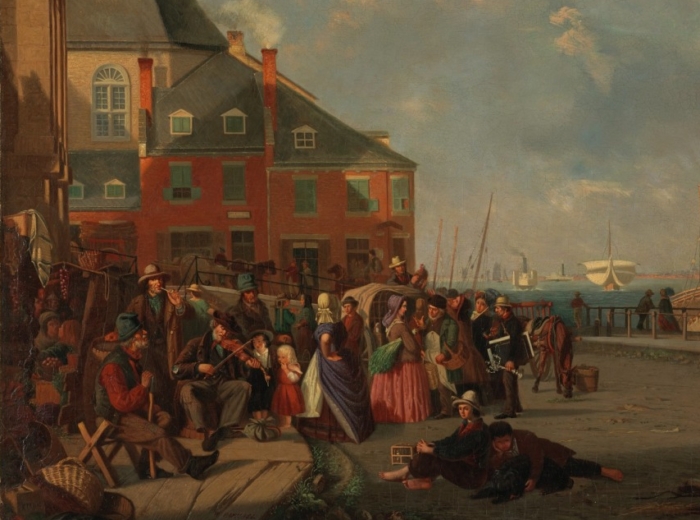 William Raphael, Behind Bonsecours Market, Montreal