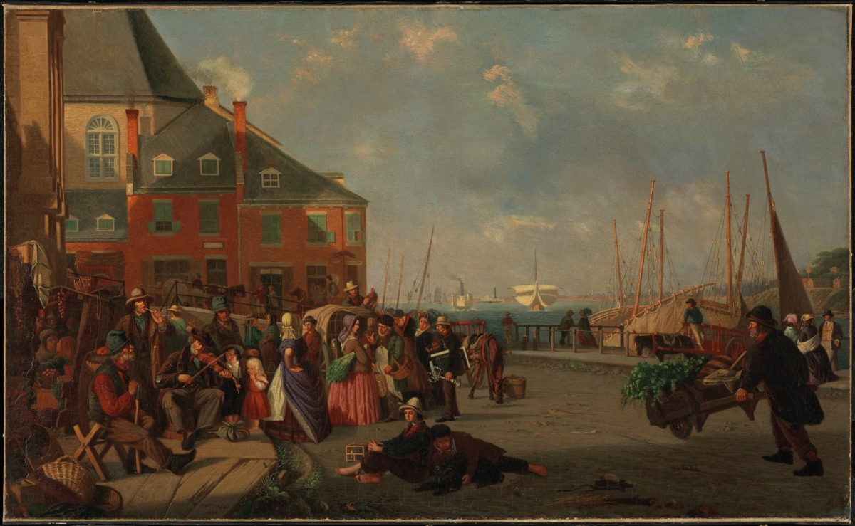 William Raphael, Behind Bonsecours Market, Montreal