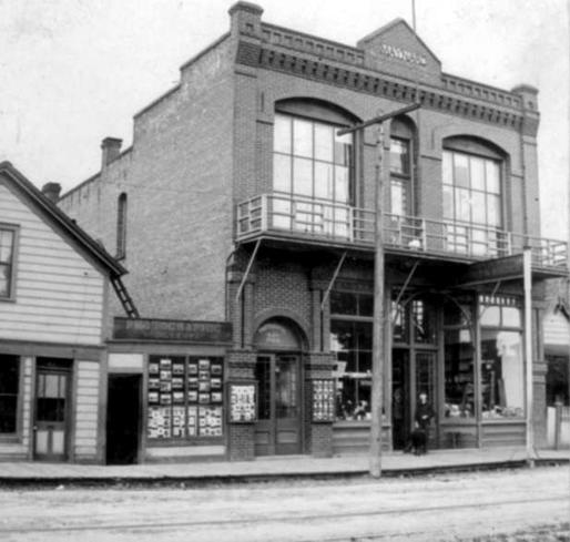 A photograph of Maynard's studio on Pandora street.