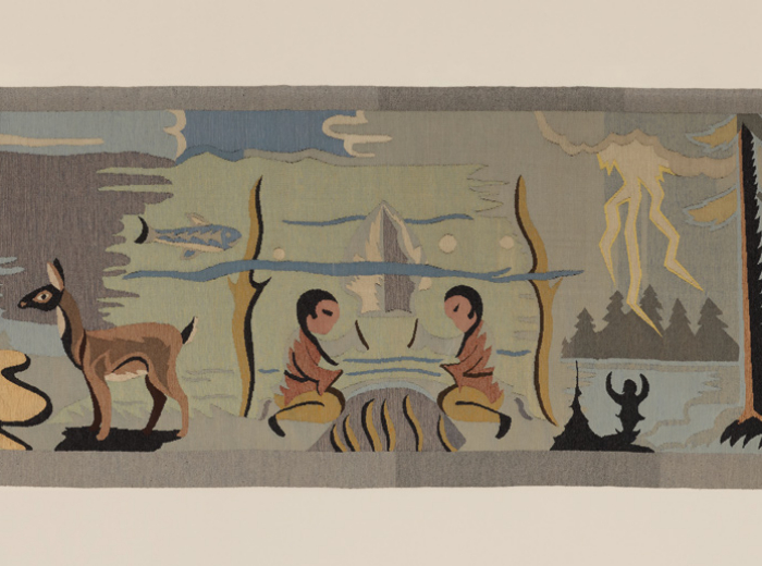 La légende micmaque du Petit Peuple (tapisserie) | Wabanaki Moderne